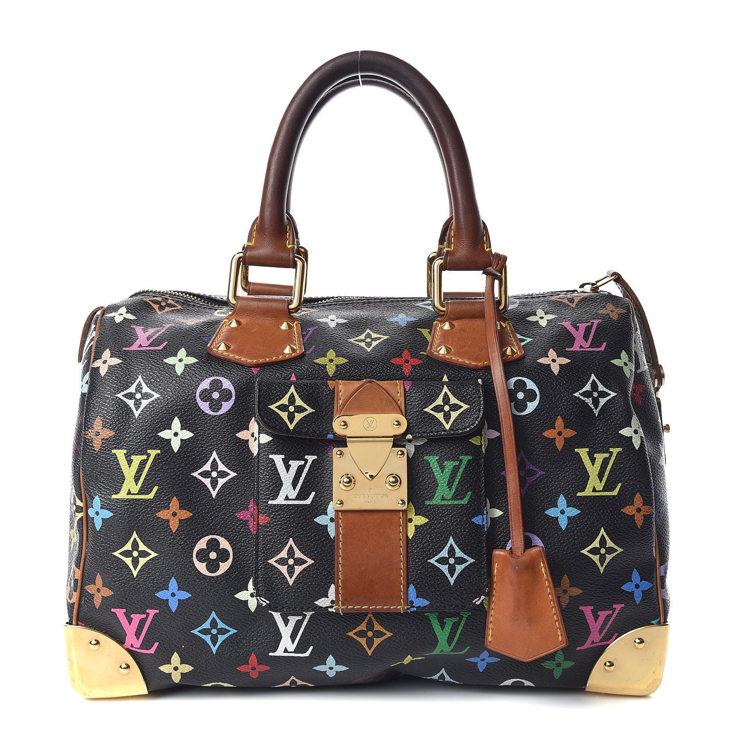 Louis Vuitton Monogram Multicolor Speedy 30 Black 1 of 18