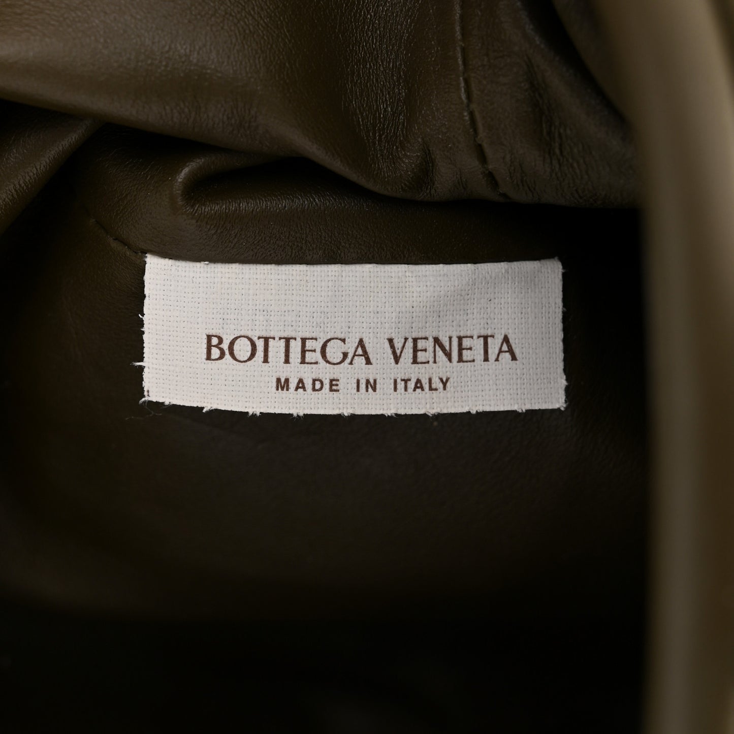 Butter Calfskin The Mini Pouch Kaki Fondente
