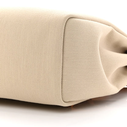 Hermes Vache Hunter Criss Viking Herbag Zip Retourne 31 PM Ecru Beige Naturel 11 of 13