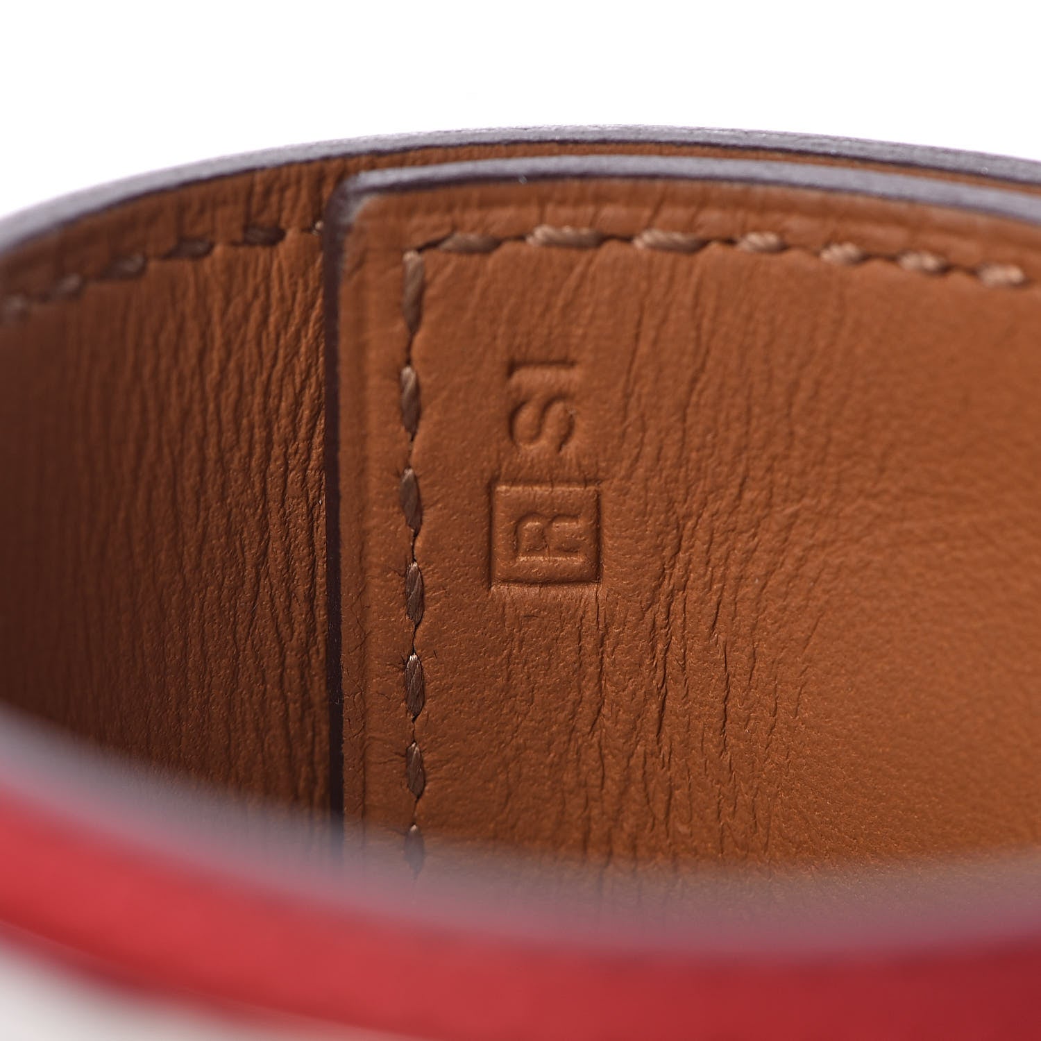 Hermes Epsom Collier de Chien CDC Bracelet S Rouge Casaque 6 of 7