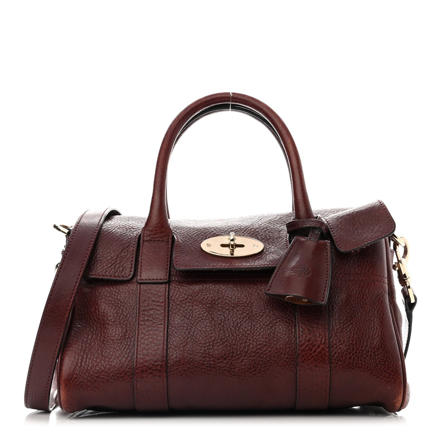 Mulberry Natural Leather Small Bayswater Oxblood 1 of 12