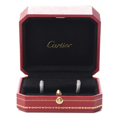 Cartier Platinum Diamond Etincelle De Cartier Hoop Earrings 5 of 5