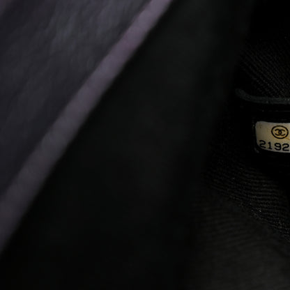 Chanel Iridescent Goatskin Quilted Small Double Carry Waist Chain Flap Purple 8 of 11