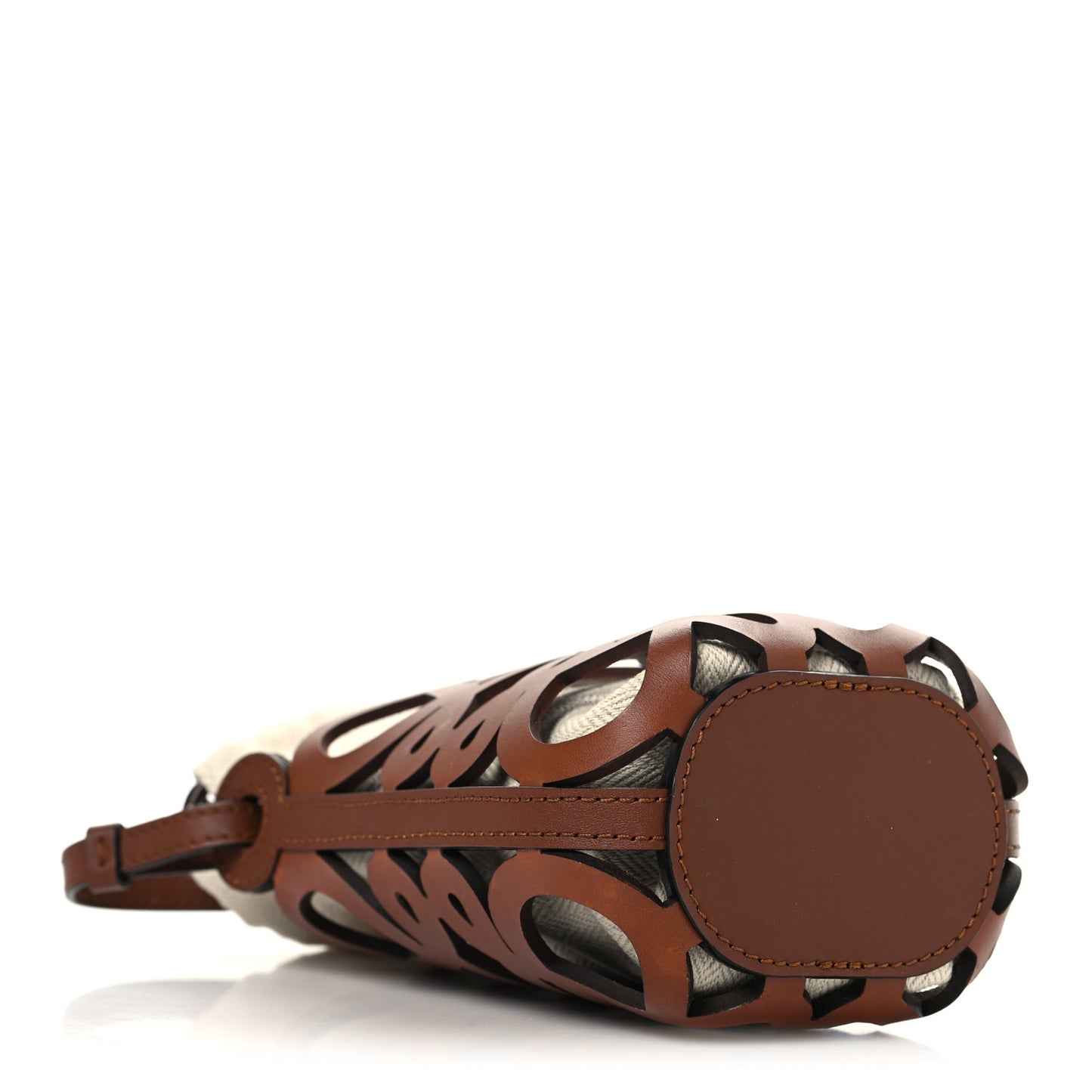 x Paula's Ibiza Cutout Anagram Pocket Crossbody Bag Tan