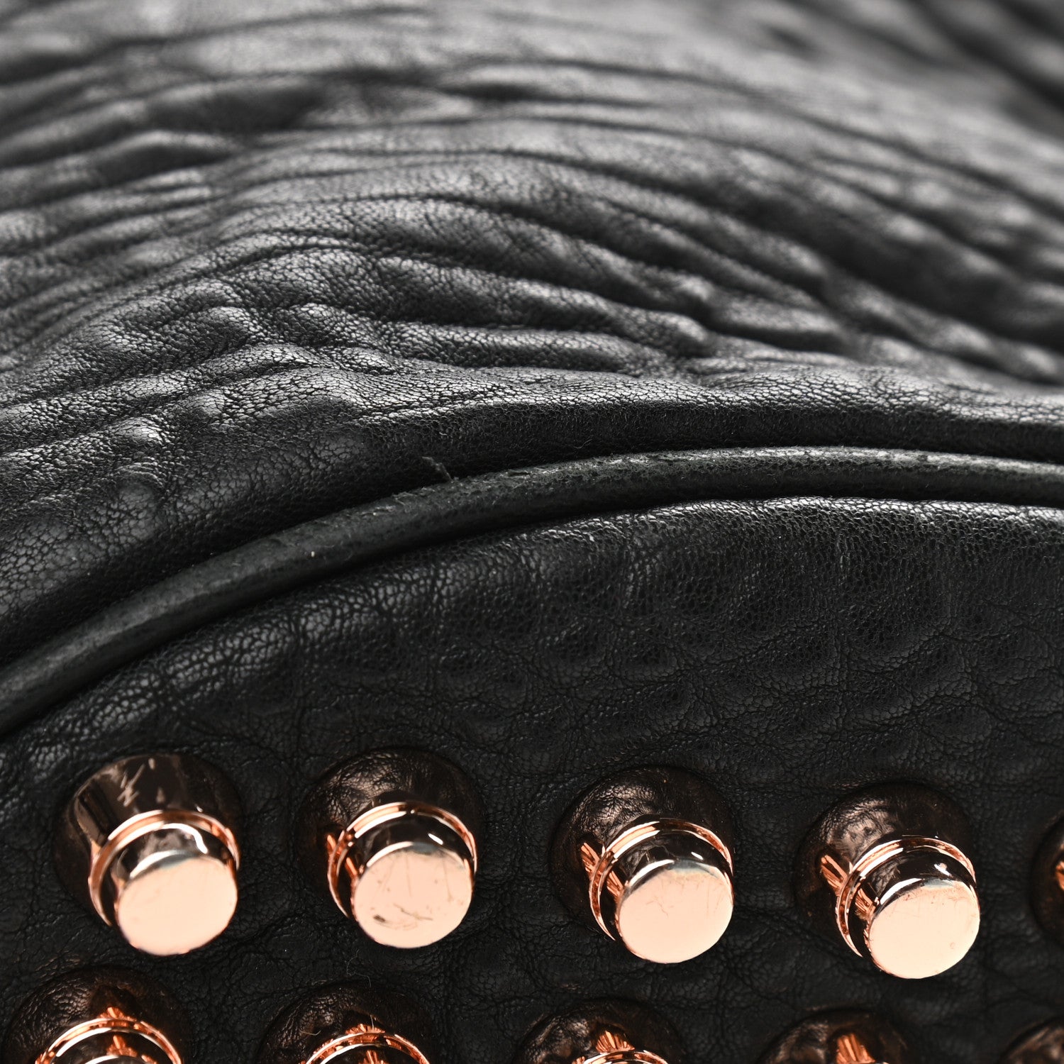 Alexander Wang Pebbled Lambskin Diego Bucket Black Rose Gold Hardware 12 of 12