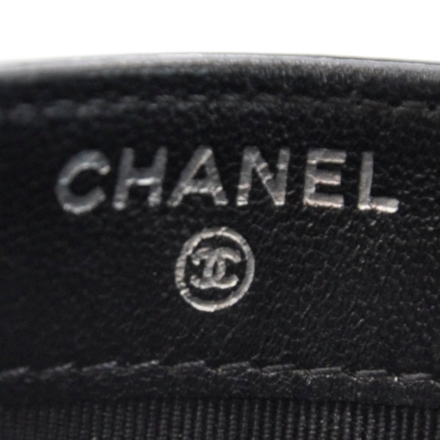 Chanel Patent Quilted Card Holder Black 6 of 8