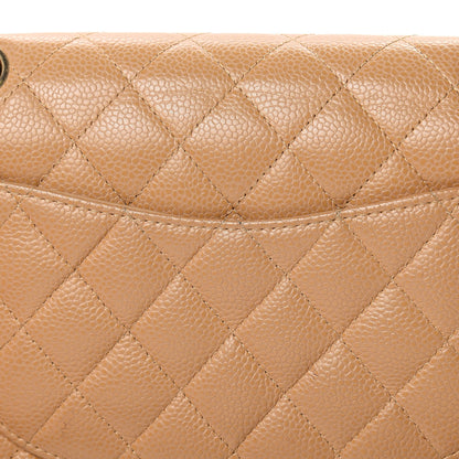Chanel Caviar Quilted Small Double Flap Beige 11 of 16