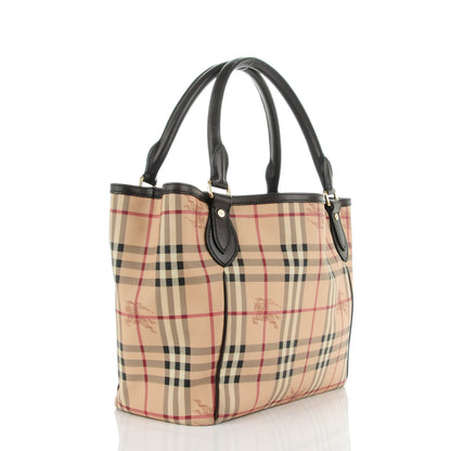 Burberry Haymarket Check Medium Tote Chocolate 3 of 9