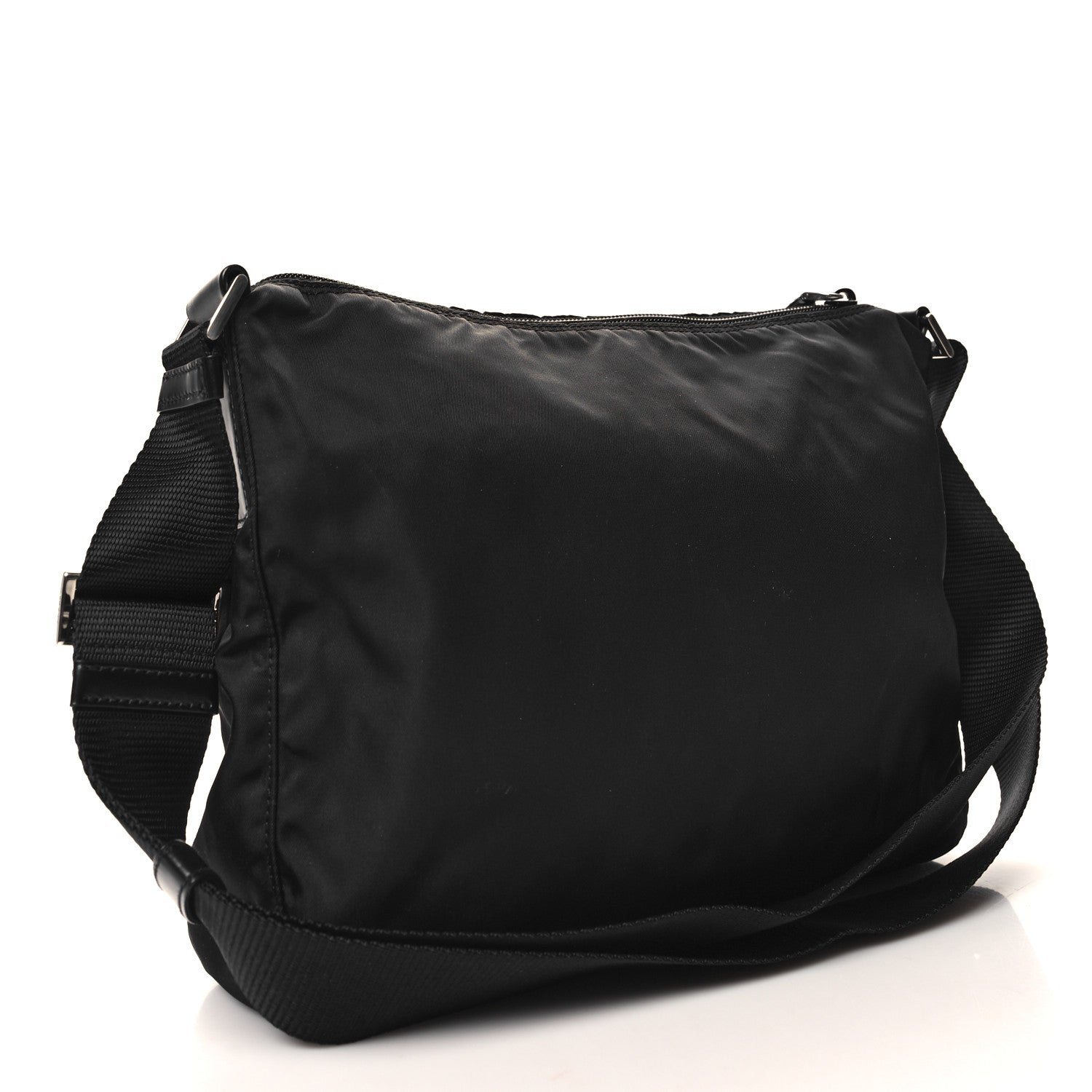 Prada Tessuto Nylon Messenger Bag Black 3 of 9