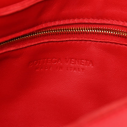 Bottega Veneta Lambskin Maxi Intrecciato Cassette Crossbody Bag Bright Red 6 of 11