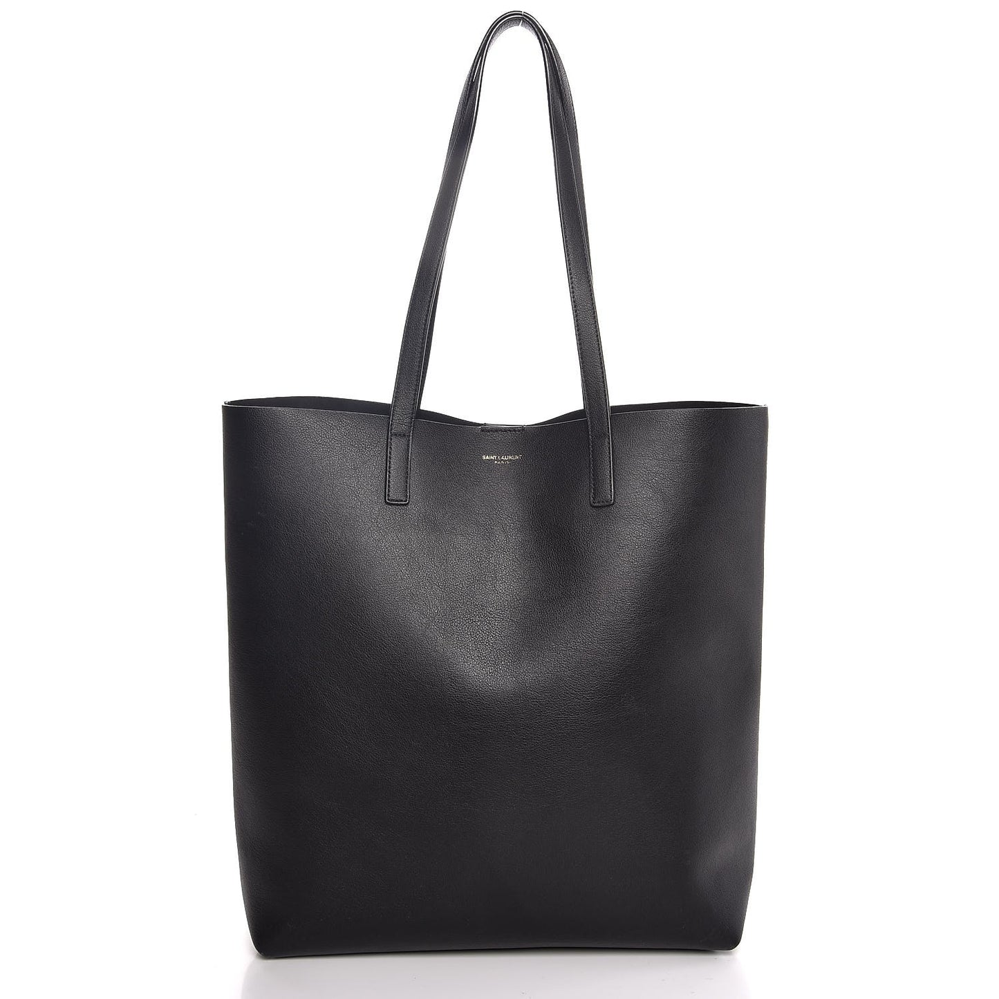 Calfskin Medium Shopping Tote Black