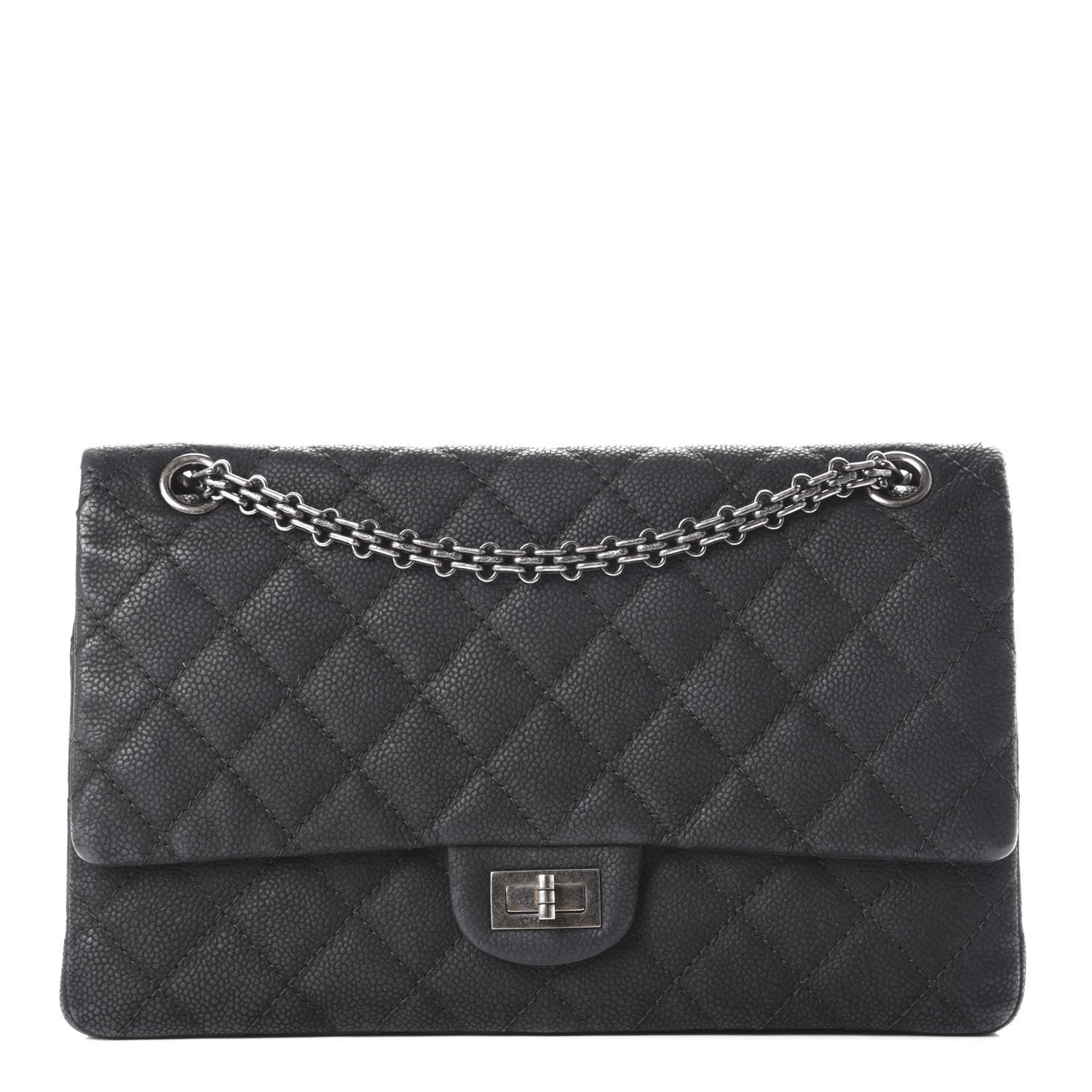 Chanel Iridescent Caviar Quilted 2.55 Reissue 226 Flap Black 1 of 13