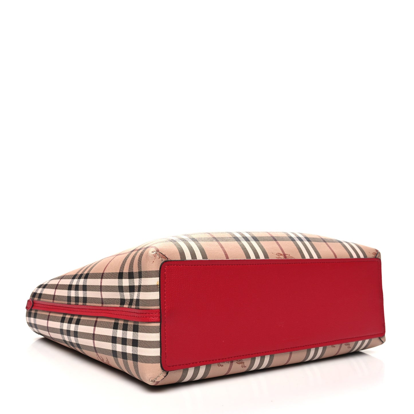 Haymarket Check Small Reversible Tote Poppy Red