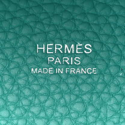 Hermes Taurillon Clemence Swift Eclat Picotin Lock 22 MM Vert Verone Bleu De Prusse 7 of 10