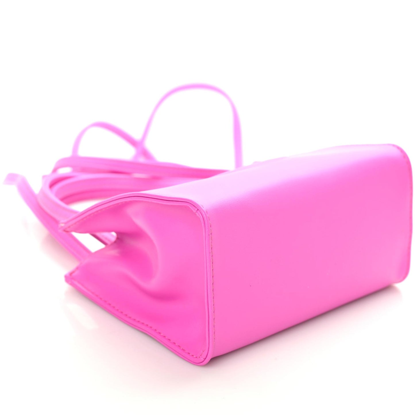 Vegan Leather Small Shopping Bag Azalea