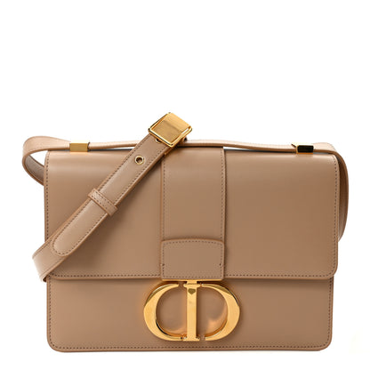 Christian Dior Box Calfskin 30 Montaigne Flap Bag Raw Beige 1 of 8