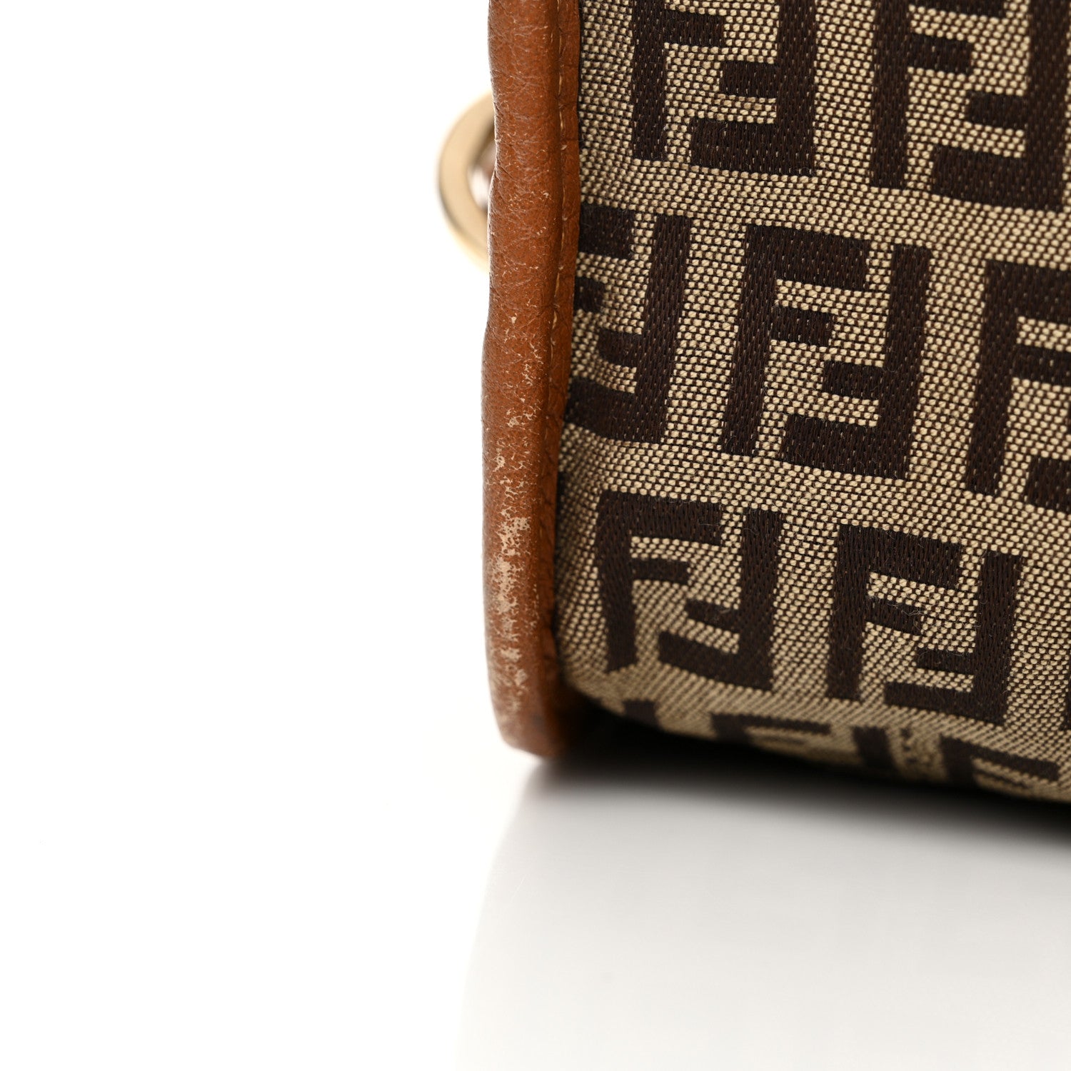 Fendi Zucchino Crossbody Messenger Panna Cuoio 12 of 16