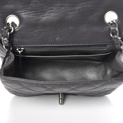 Chanel Lambskin Quilted Mini Square Flap Dark Grey 5 of 9