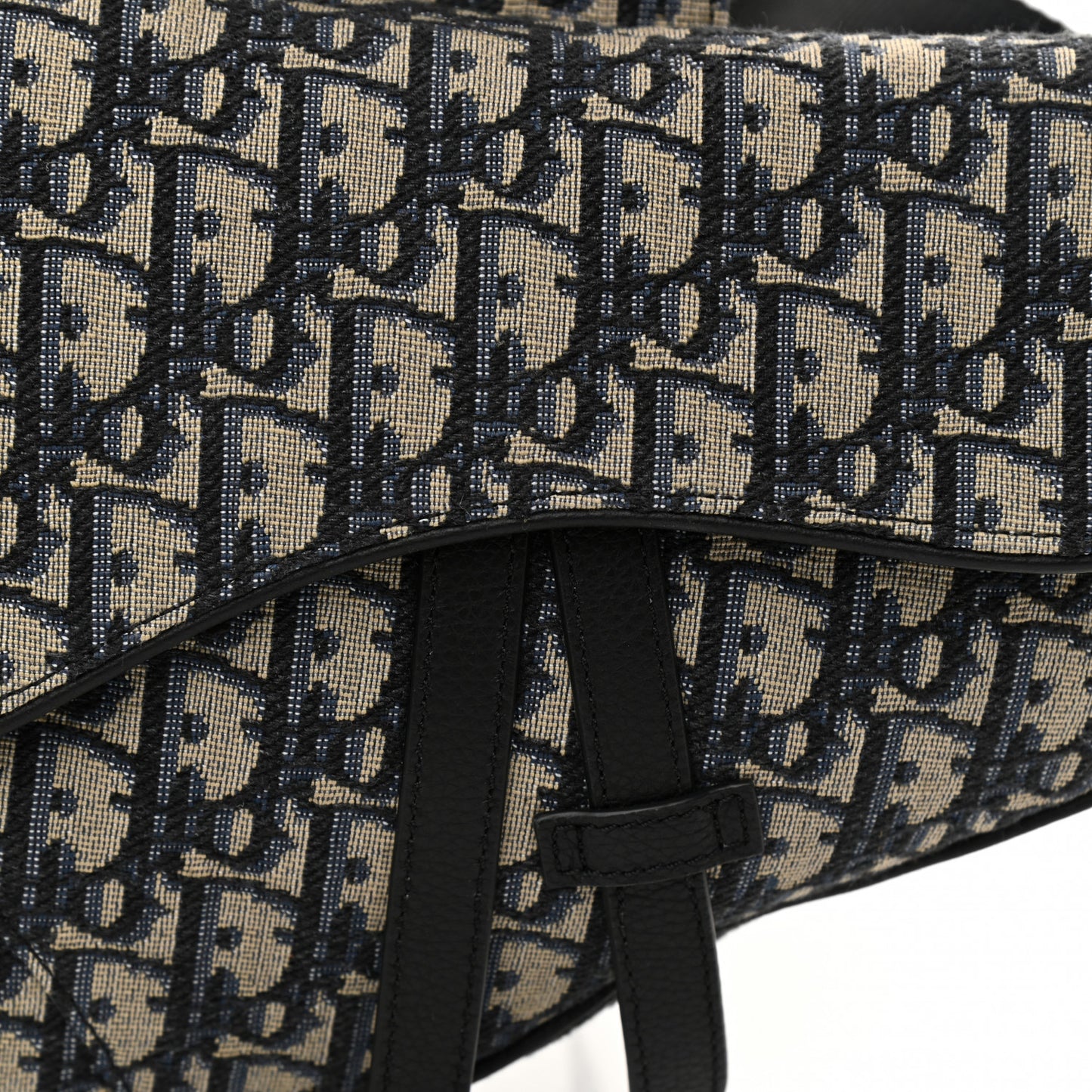 Oblique Mens Saddle Bag Blue