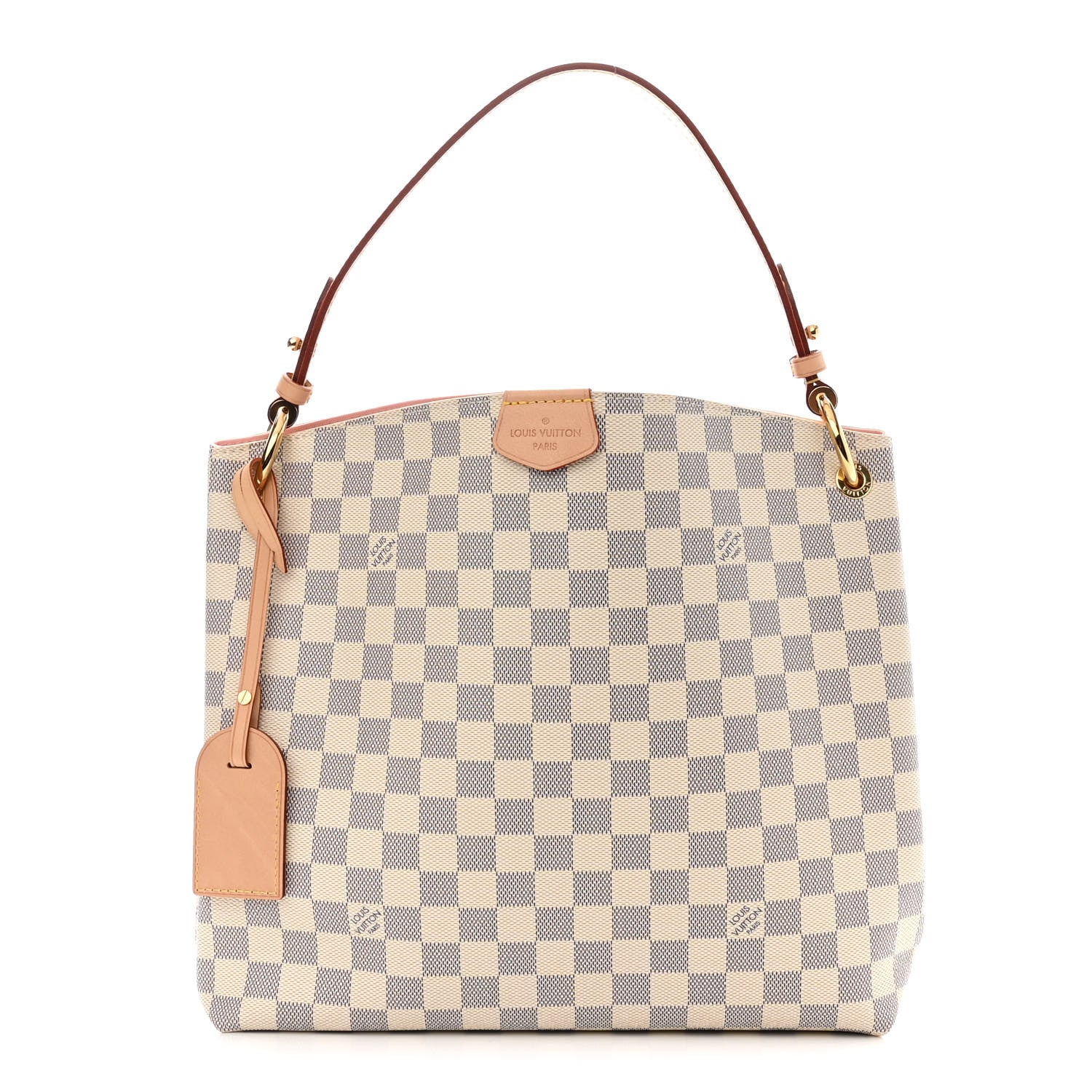Louis Vuitton Damier Azur Graceful PM Rose Ballerine 1 of 9