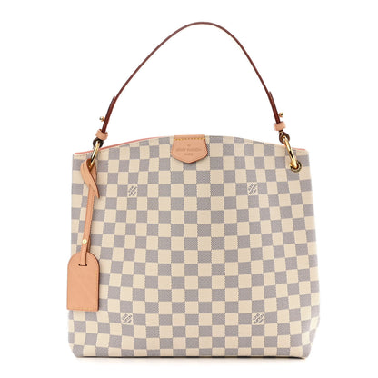 Louis Vuitton Damier Azur Graceful PM Rose Ballerine 1 of 9