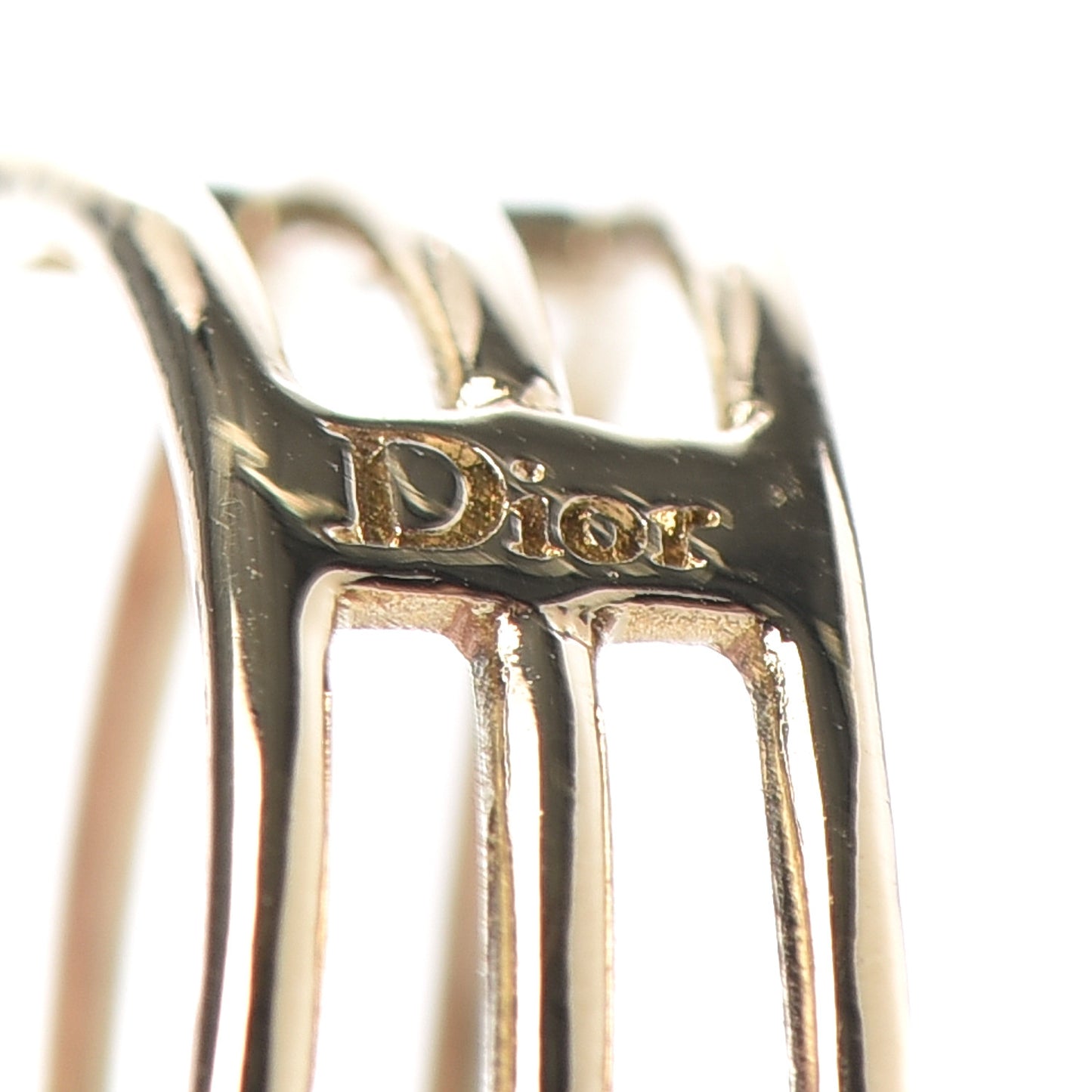 Metal Crystal Shiny-D Ring L Gold