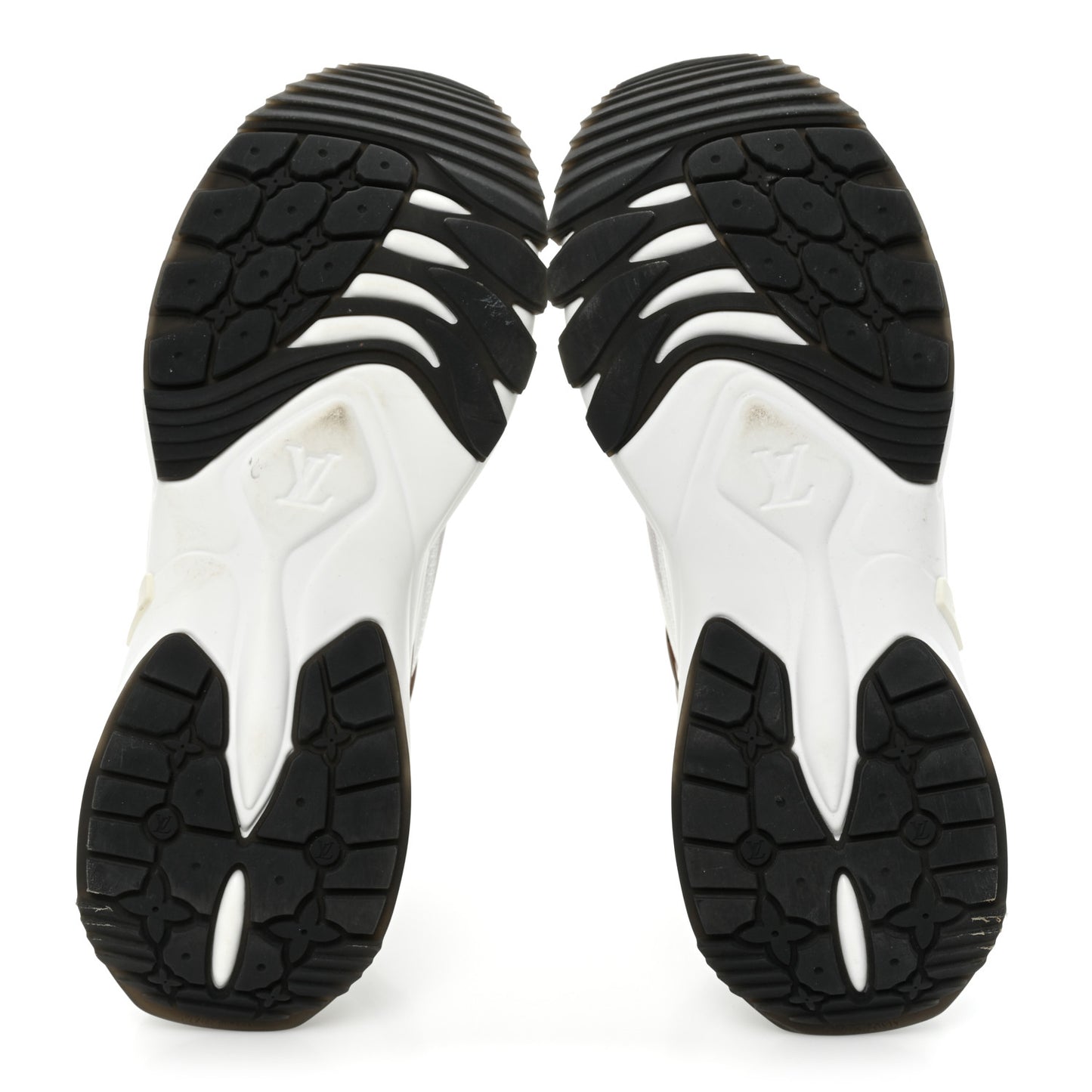 Monogram Calfskin Run 55 Sneakers 38.5 White