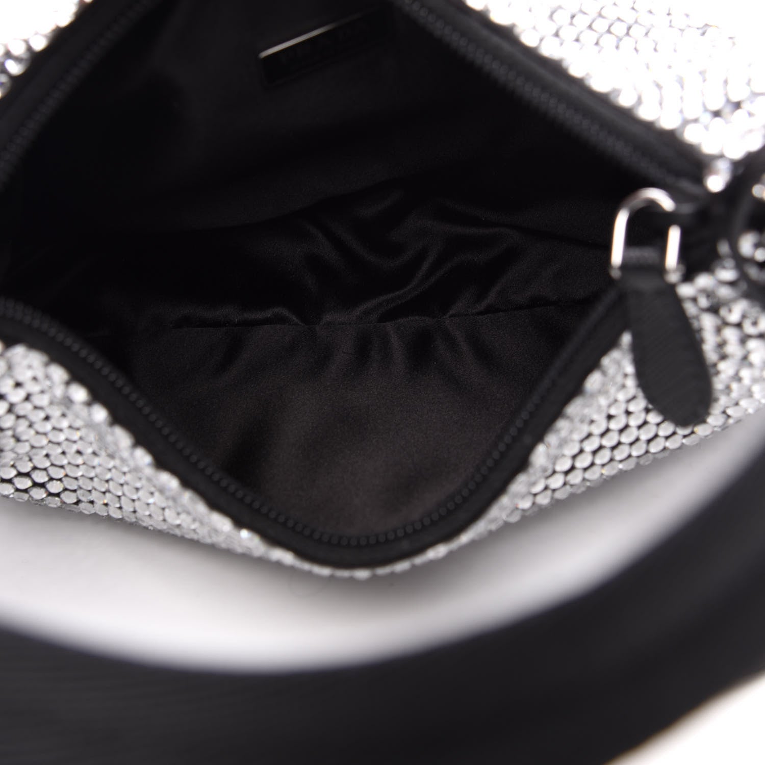 Prada Satin Crystal Mini Re-Edition 2000 Bag Cristal 5 of 12