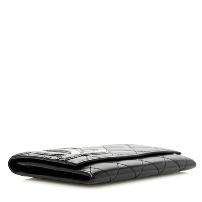 Chanel Calfskin Quilted Cambon Flap Wallet Black 4 of 7