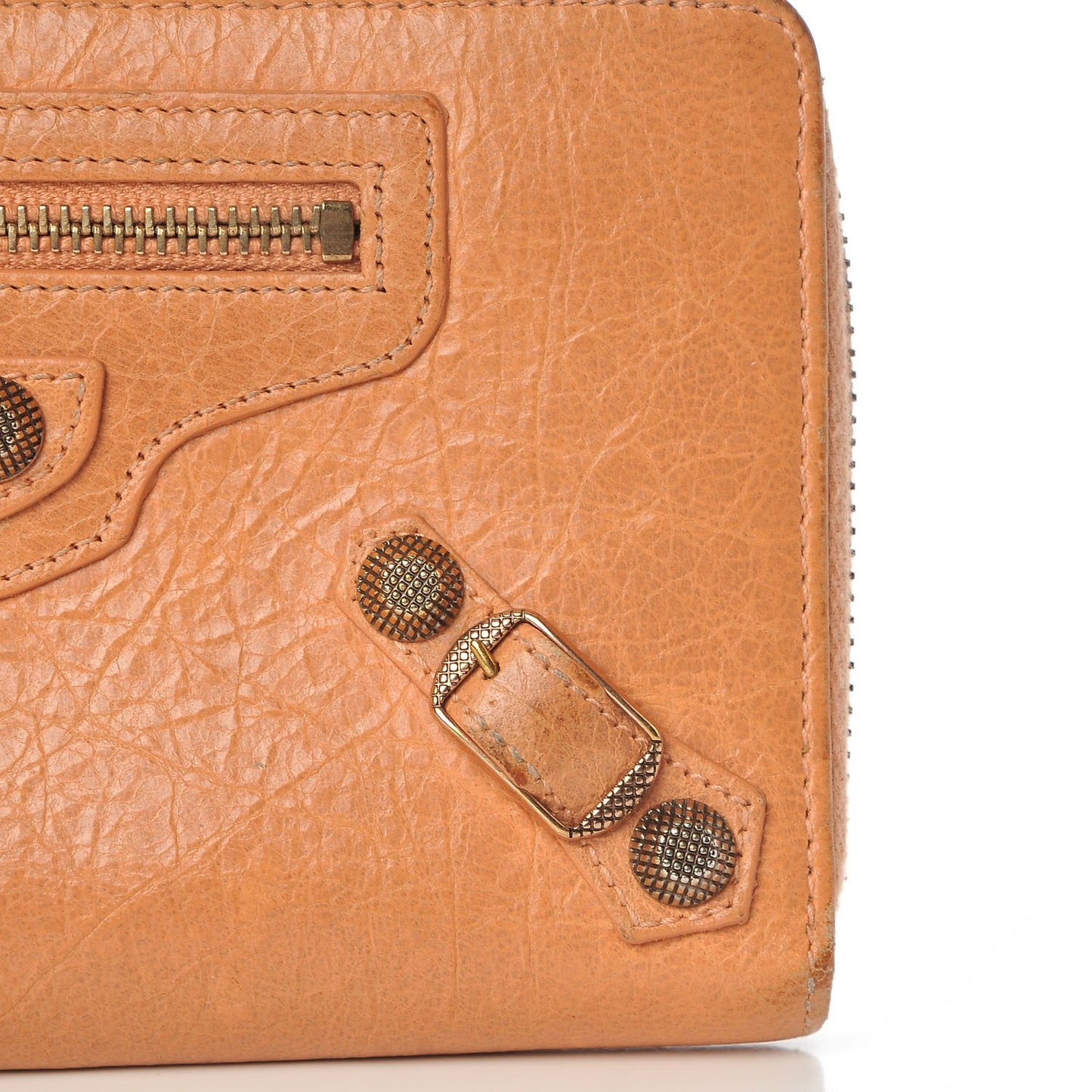 Agneau Giant 12 Rose Gold Hardware Continental Zip Around Wallet Rose Blush