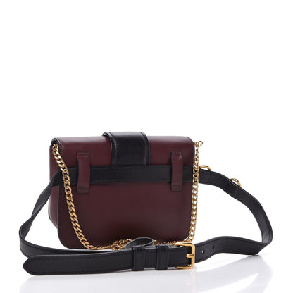 Prada City Calf Cahier Belt Bag Granato Black 4 of 11