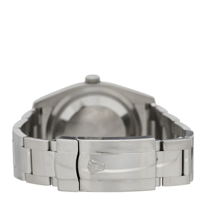 Rolex Stainless Steel 36mm Oyster Perpetual Datejust Watch Silver Flowers 116200 3 of 4