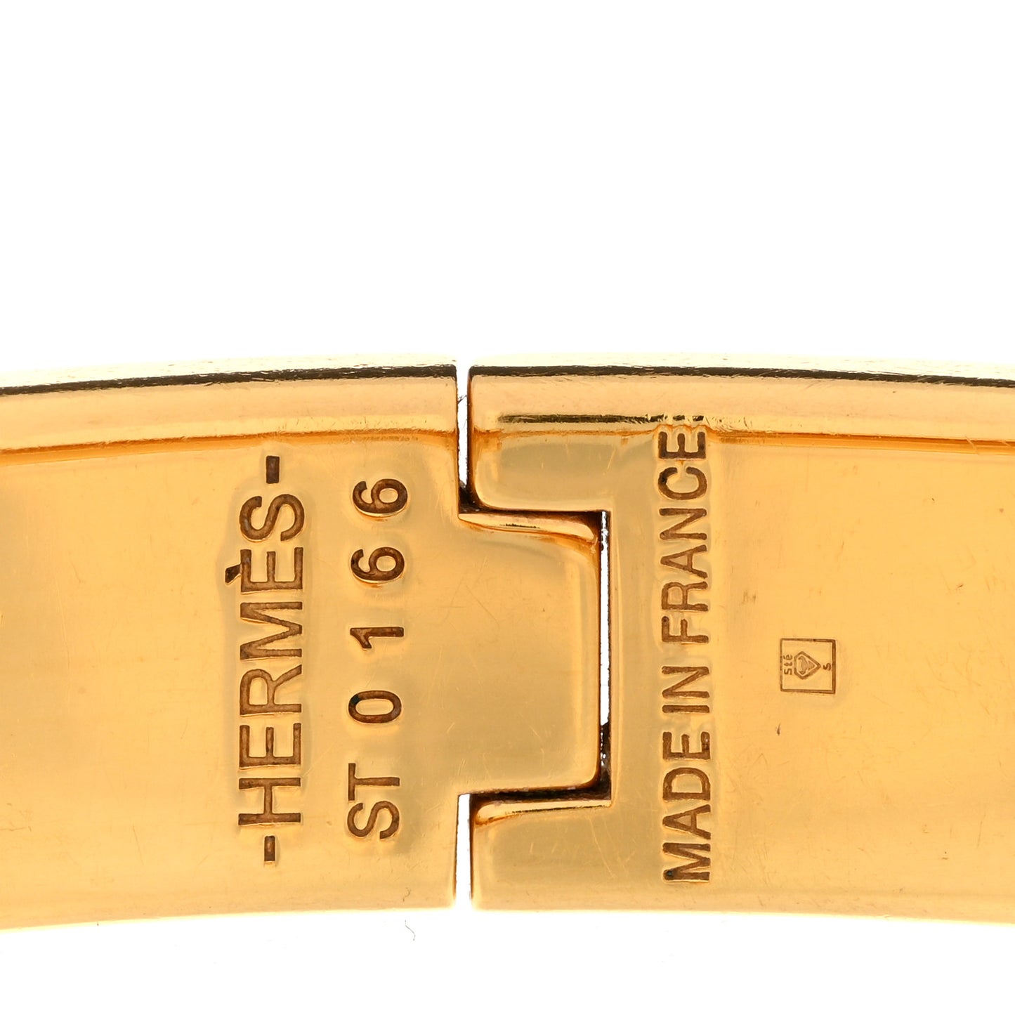 Enamel Narrow Clic Clac H Bracelet PM Black