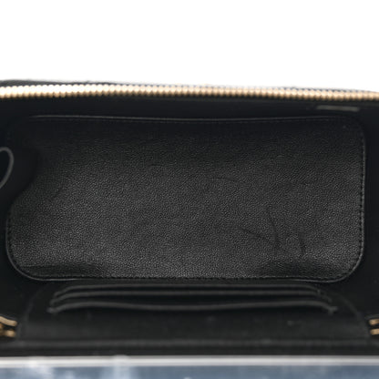 Chanel Lambskin Quilted Enamel Coco Casino Small Vanity Case With Chain Black 5 of 14