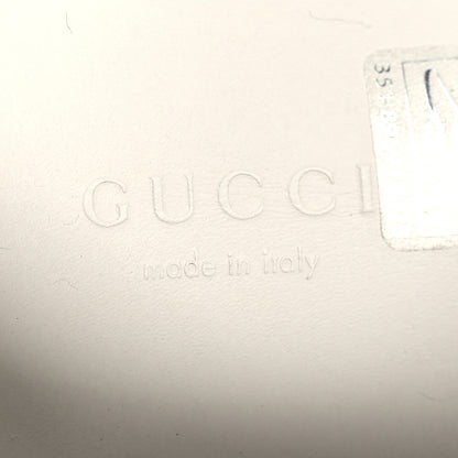 Gucci Calfskin GG Tennis Embossed Perforated Womens Platform 55mm Sneakers 37.5 Great White 8 of 9