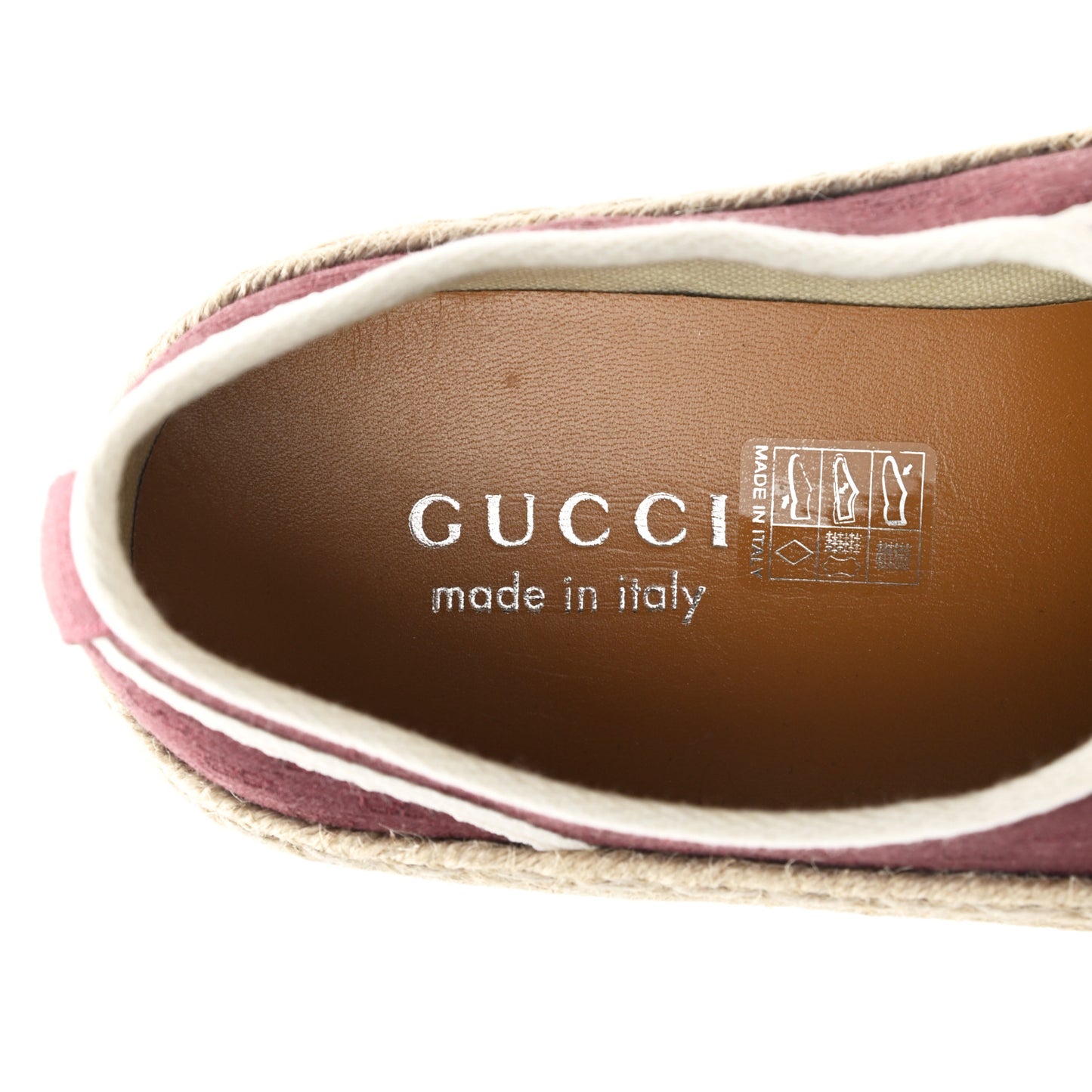 Jacquard Mini GG Monogram Mens Espadrille Sneakers 9.5 Burgundy Brick Red