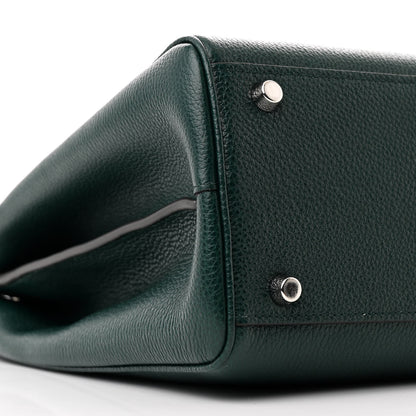 Gucci Grainy Calfskin Medium Zumi Top Handle Bag Vintage Green 10 of 12