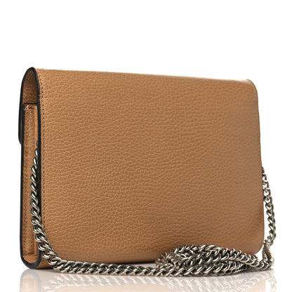 Gucci Dollar Calfskin Crystal Mini Dionysus Chain Wallet Natural Tan Black Diamond 3 of 11