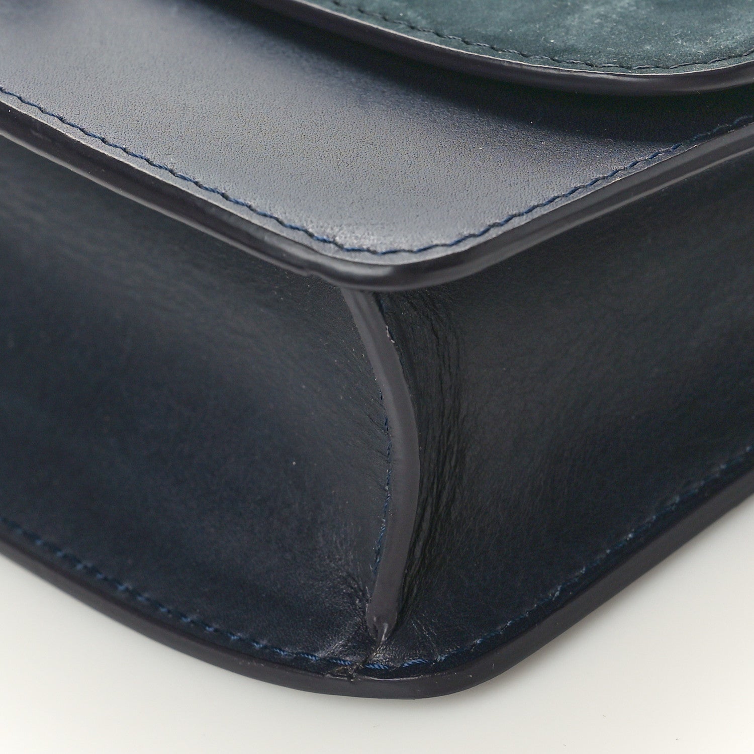 The Row Nubuck Calfskin Sofia E/W Crossbody Deep Navy Virginia Blue 9 of 10