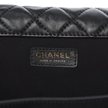 Chanel Calfskin Quilted XXL Travel Flap Bag Black 6 of 10