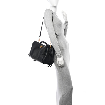 Mulberry Heavy Grain Iris Tote Black 2 of 16