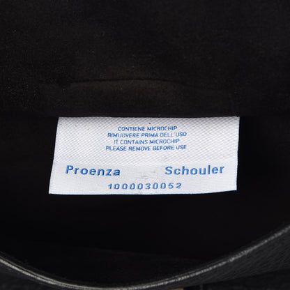 Proenza Schouler Pebbled Calfskin Small Courier Black 8 of 8
