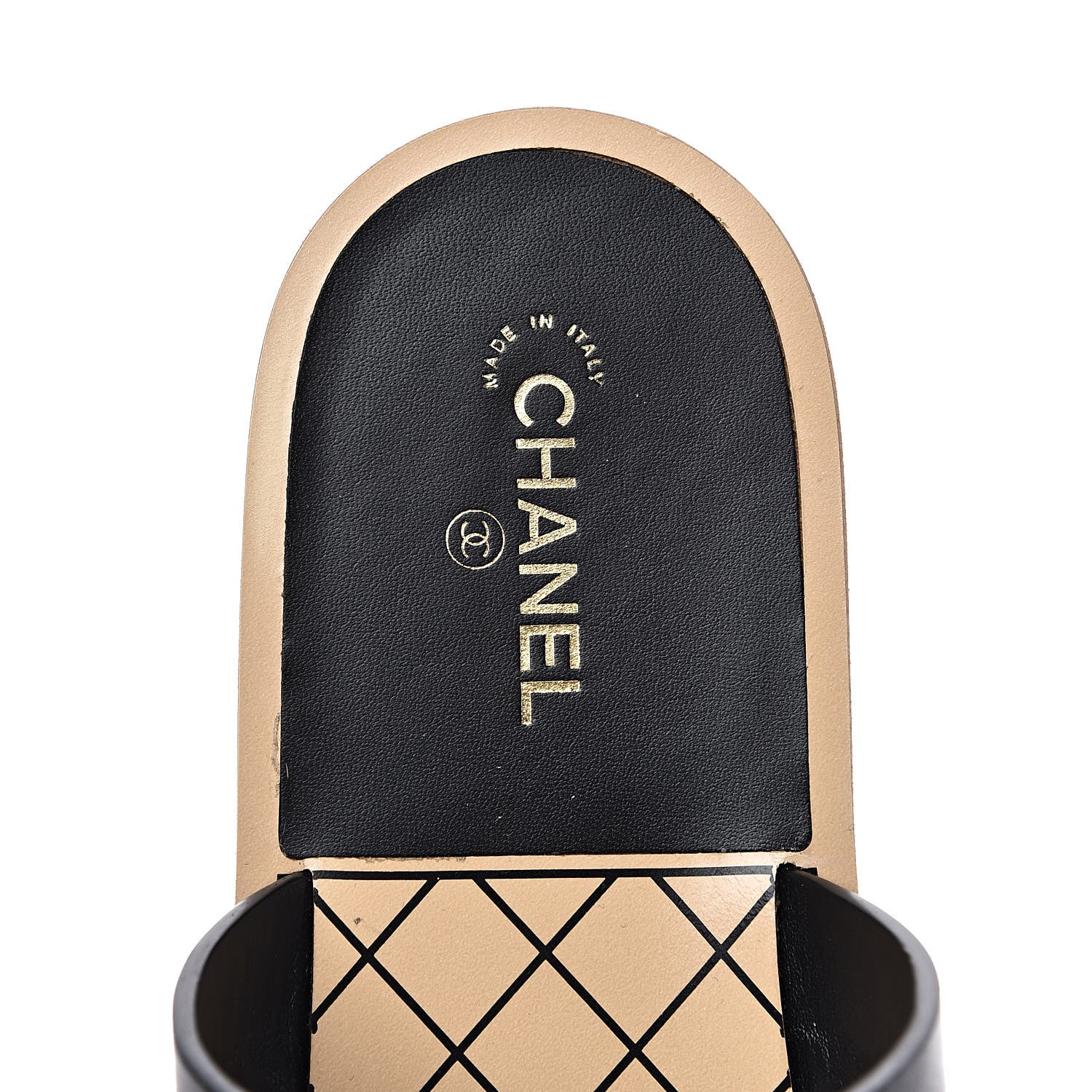 Chanel Calfskin Chain CC Logo Toe Ring Sandals 39.5 Black 7 of 9