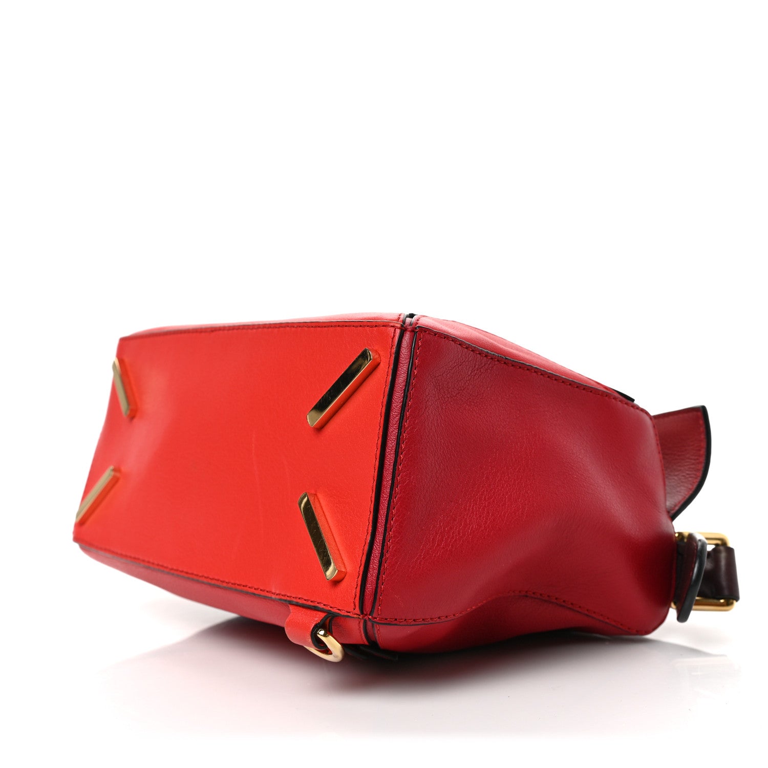 Loewe Calfskin Colorblock Small Puzzle Bag Red 8 of 9