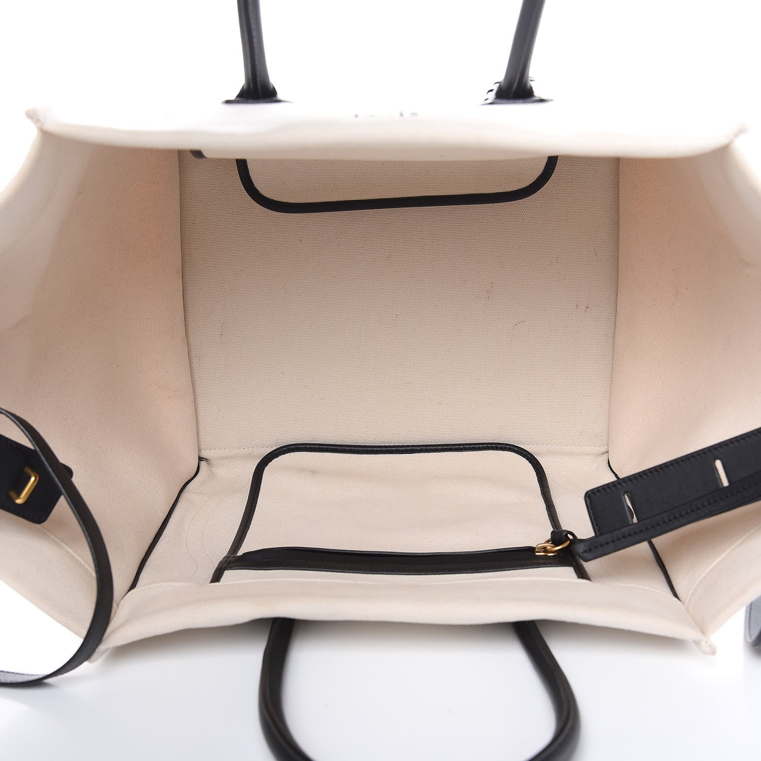 Celine Washed Canvas Medium Phantom Luggage White 5 of 18