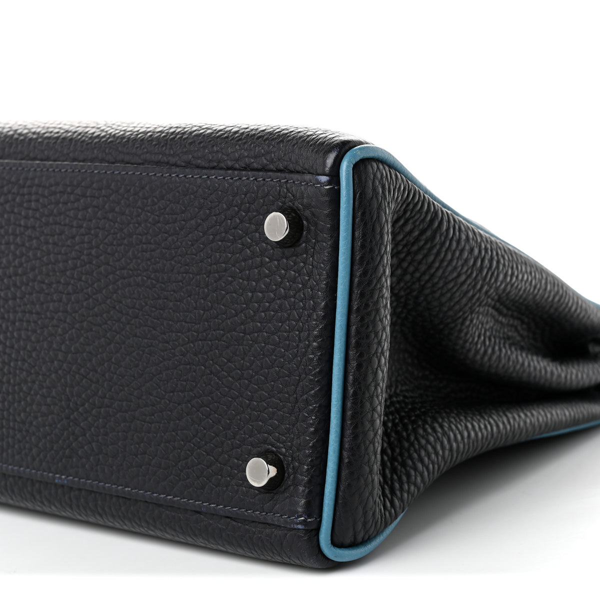 Togo Bi-Color Kelly Retourne 32 Indigo Blue Jean