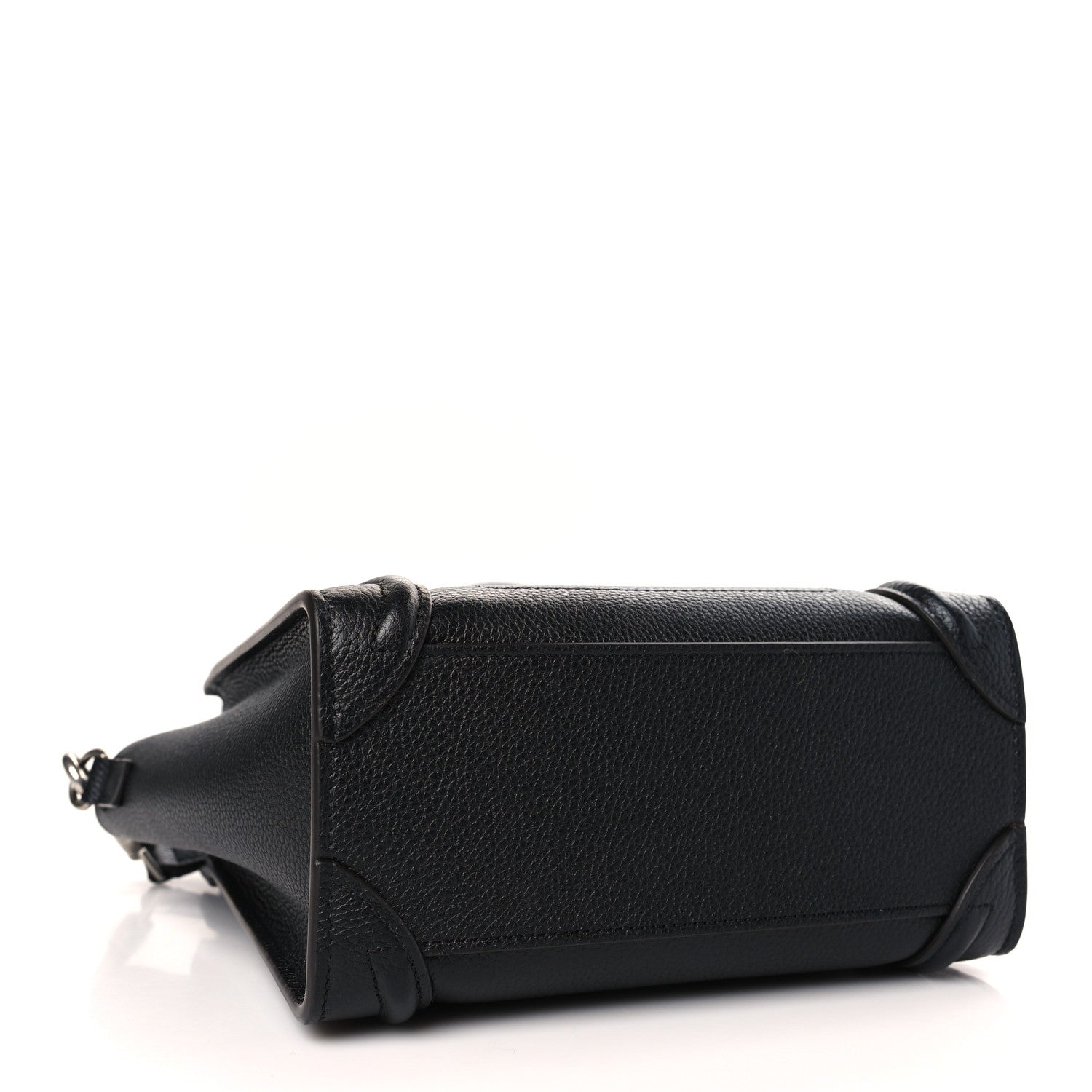 Celine Drummed Calfskin Nano Luggage Black 4 of 10