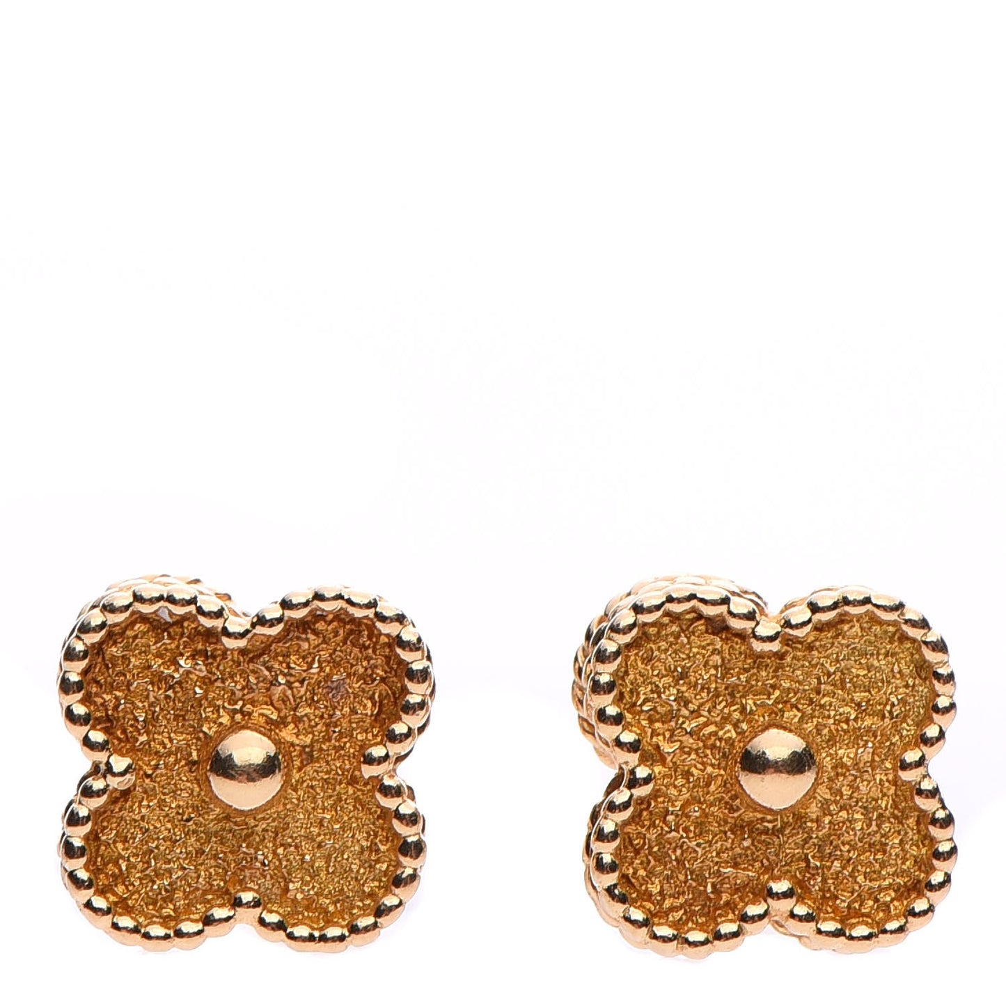 18K Yellow Gold Vintage Alhambra Earrings