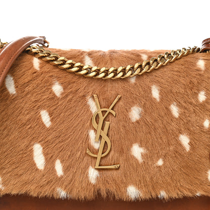 Saint Laurent Pony Hair Calfskin Medium Monogram Sunset Fawn 9 of 15