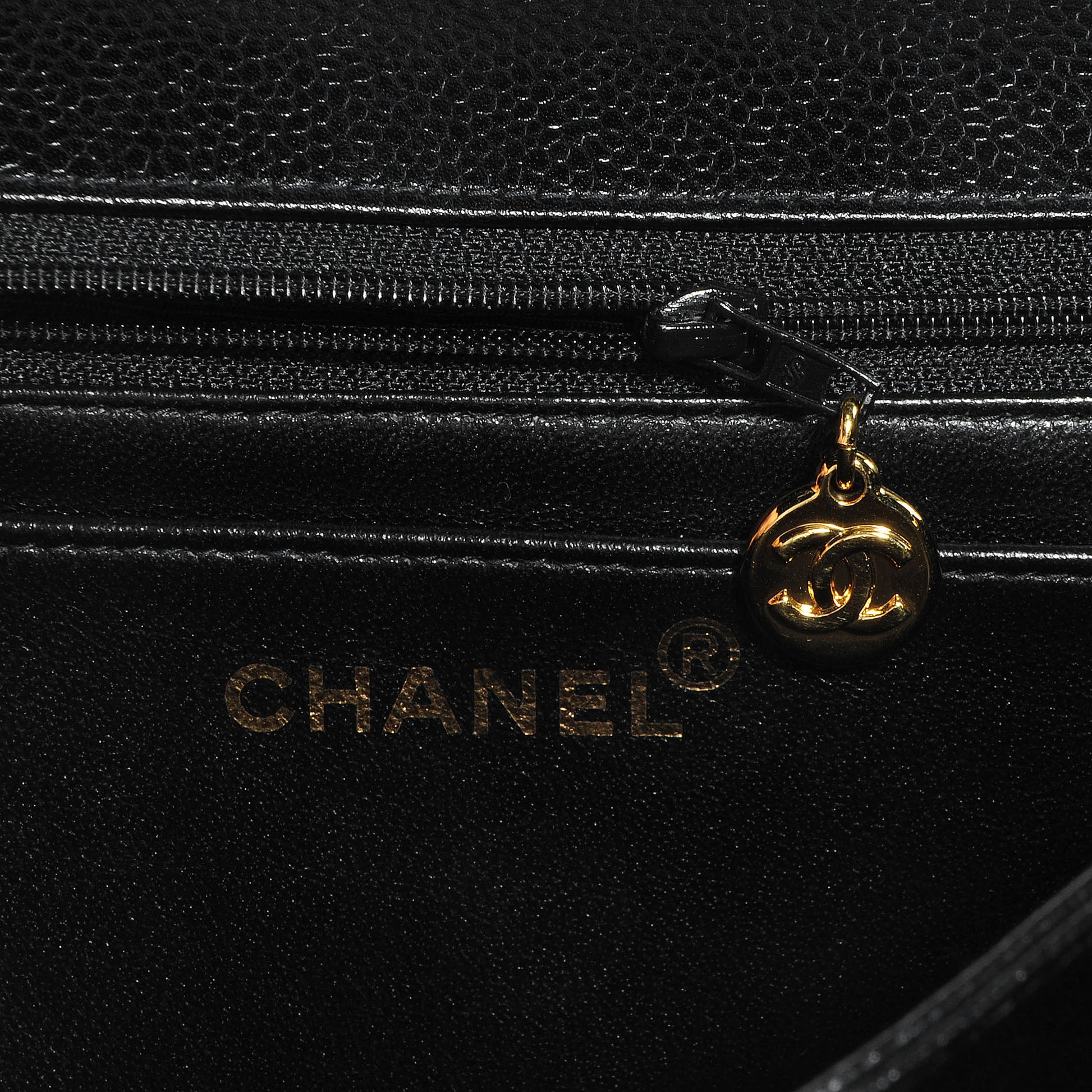 Chanel Caviar Flap Shoulder Bag Black 6 of 9